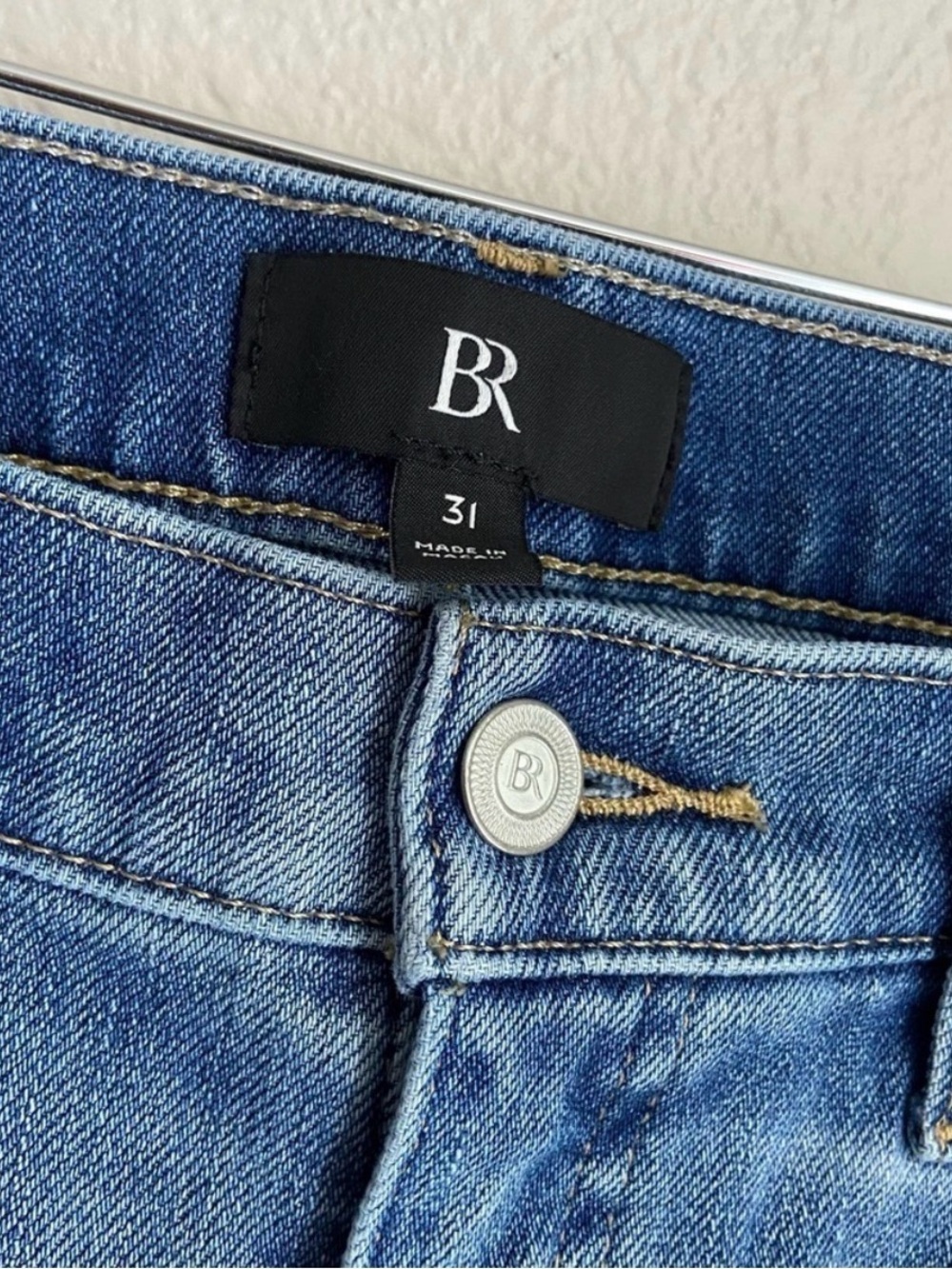 Banana Republic Isabel High Rise Denim Jeans Cotton Slim Stretch Blue Size 31 - Picture 6 of 9